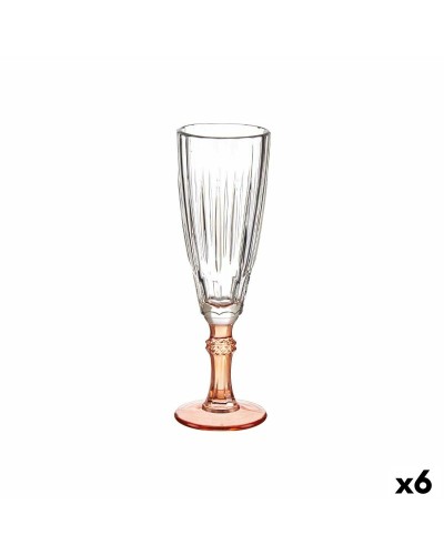 Champagneglas Exotic Kristal Zalm 6 Stuks (170 ml)