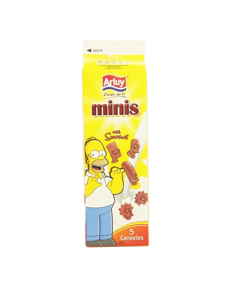 Chocolate Biscuits Arluy Mini Simpsons (275 g)