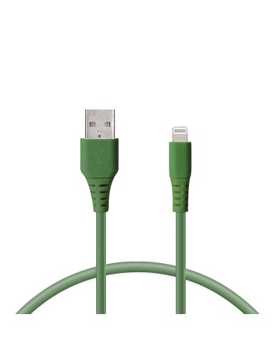 KSIX Cable USB Carga y Datos - 1m Verde - Resistente y Rápido
