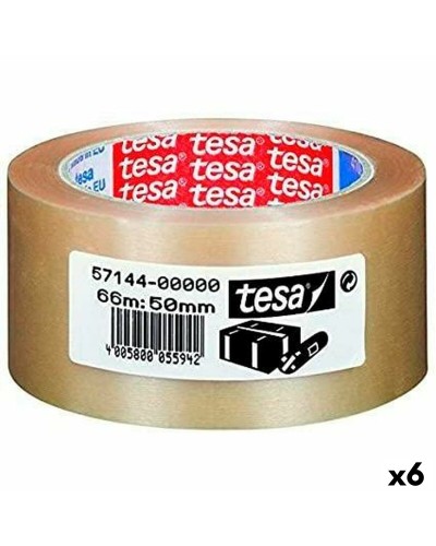 Liimanauha TESA Pakkausta Erittäin vahva Läpinäkyvä PVC 50 mm x 66 m (6 osaa)