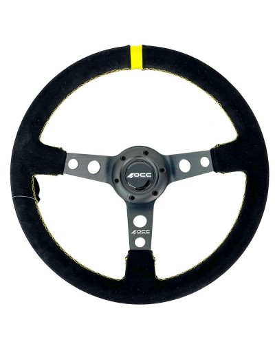 OCC Motorsport Volante Racing Track Piel - Diámetro 350mm - Excelente Agarre
