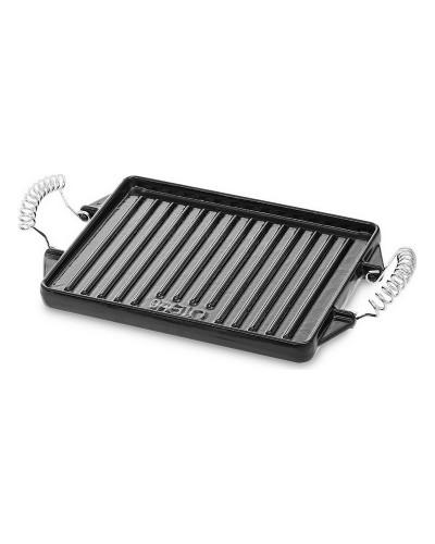 Grillplatta Vaello Rektangulär Svart Emaljerat stål (27 x 21 cm)