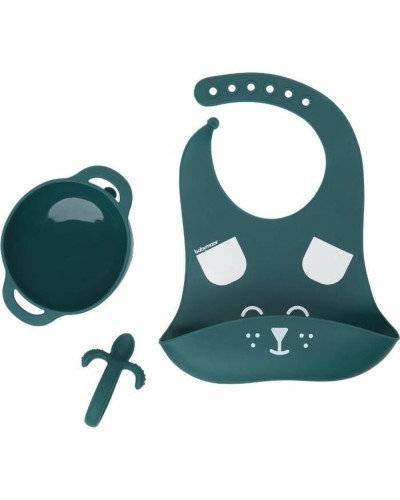 Babymoov FIRST'ISY Dog : Set Repas Bébé Compact et Pratique, Rouge
