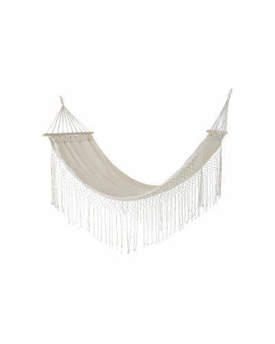 Riippumatto DKD Home Decor Beige Polyesteri Puuvilla Mäntypuu Hapsu (280 x 100 x 130 cm)