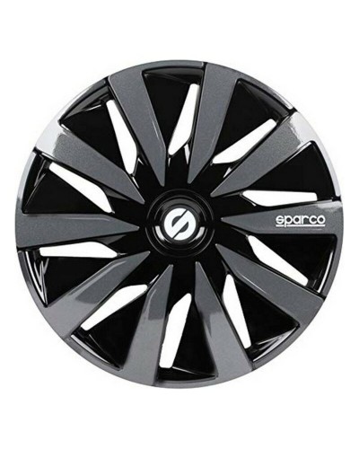 Pölykapseli Sparco Lazio Musta/Harmaa 14" (4 uds)
