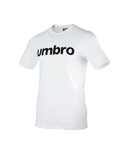 Umbro Men's Linear T-Shirt 65551U White - Short Sleeve Sportswear

