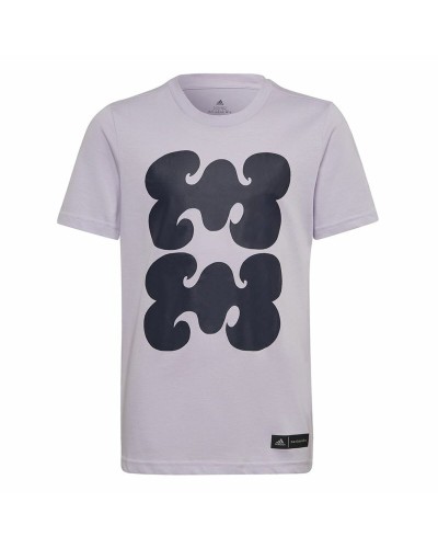 Adidas Marimekko T-shirt Enfant Graphic Prune - Manches Courtes
