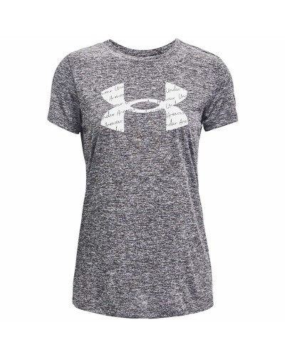Under Armour Tech Twist: Damen Kurzarmshirt Atmungsaktiv Grau
