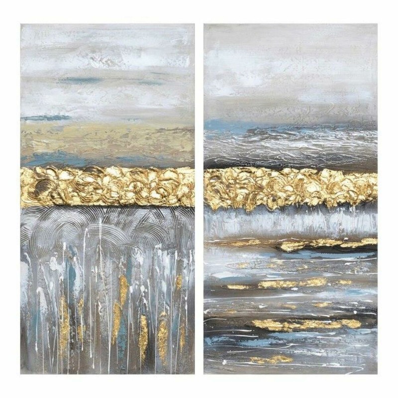 Painting DKD Home Decor S3018260 Abstract Modern (100 x 3 x 50 cm) (2 Units)