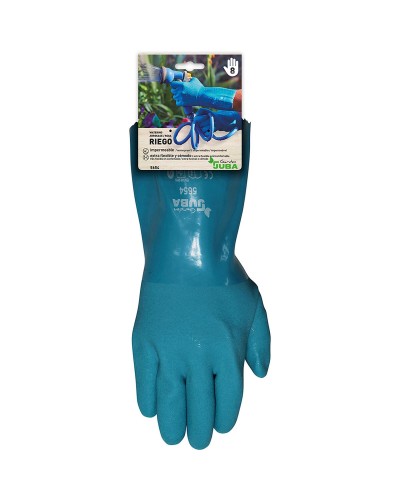 JUBA Guanti Lavoro Giardino Azzurri Cotone PVC - Protezione e Comfort
