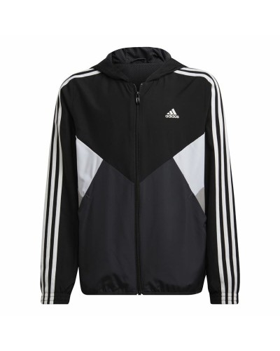 Adidas Sportjacke Kinder Windjacke Colorblock Schwarz
