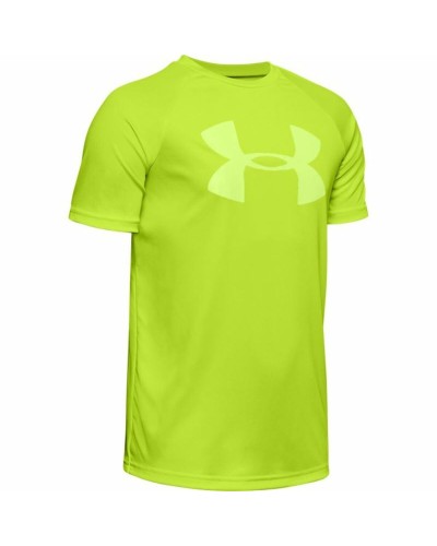 Under Armour Tech Big Logo - Kurzarm-T-Shirt Kinder Gelb - Atmungsaktiv
