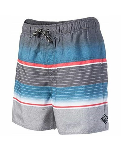 Rip Curl Volley Raptures 16" - Costume da Bagno Uomo Grigio - Asciugatura Rapida
