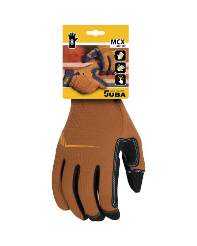 Työkäsineet JUBA Mecanix Ohjauslevy Synteettinen nahka Ruskea Spandex