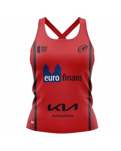 Bullpadel Maglia Padel Delfi Brea - Rosso Scuro, Traspirante & Performance
