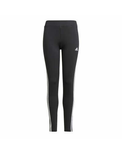 Leggings Sportivi Bambino Adidas Design 2 Move 3 Stripes Nero
