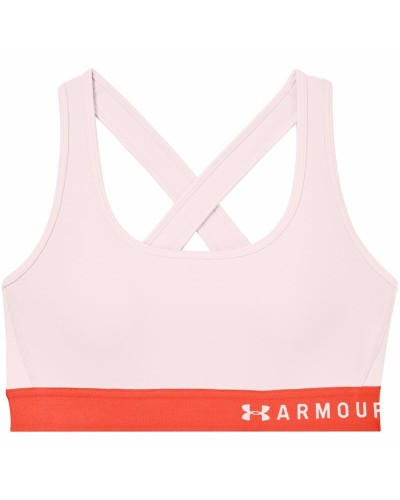 Sportbeha Under Armour Mid Crossback Roze