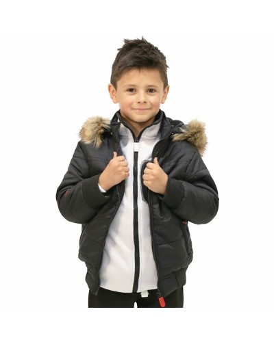 Rox Baikal : Veste de Sport Enfant Noire - Coupe-vent Respirante
