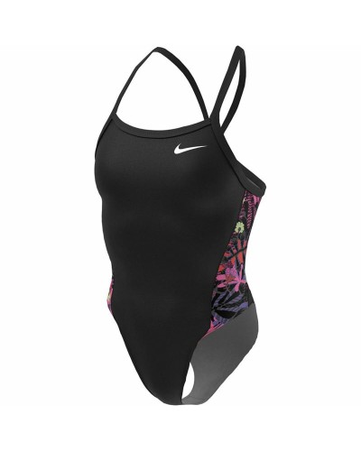 Nike Maillot de Bain Femme Fastback Noir - Maillot de Bain Sportif Entraînement
