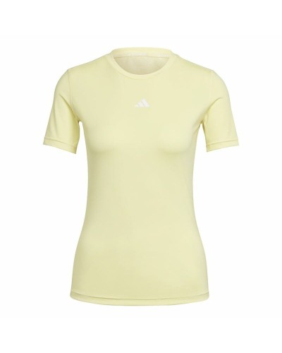 Adidas Techfit Maglia Training Donna - Giallo, Maniche Corte - Performance Ottimale
