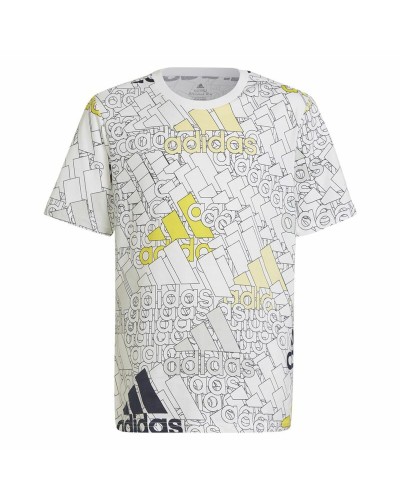 T shirt à manches courtes Enfant Adidas Brand Love  Blanc