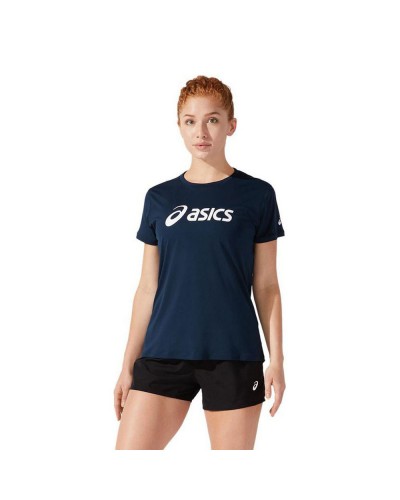 Asics Core Camiseta Mujer Azul Marino - Transpirable Running & Training
