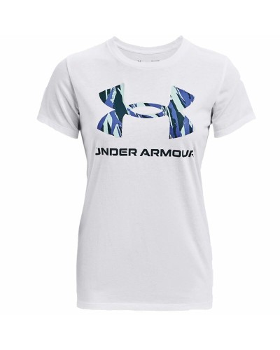 Under Armour Damen T-Shirt Graphic Weiß - Atmungsaktives Performance-Shirt, Running & Training
