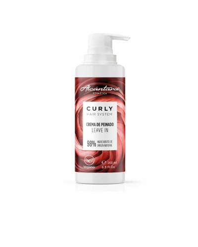 Styling Crème Alcantara Curly Hair System Afgetekende en gedefinieerde krullen Conditioner 200 ml