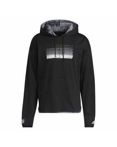 Adidas Donovan Mitchell Herren Fleecejacke Schwarz - Kapuze und Style
