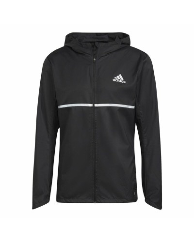 Adidas Own the Run: Chaqueta Deportiva Hombre Negra, Transpirable
