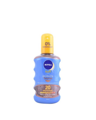 Nivea Protect & Bronze Sun Oil SPF20 - 200ml - Intense Tan & Protection
