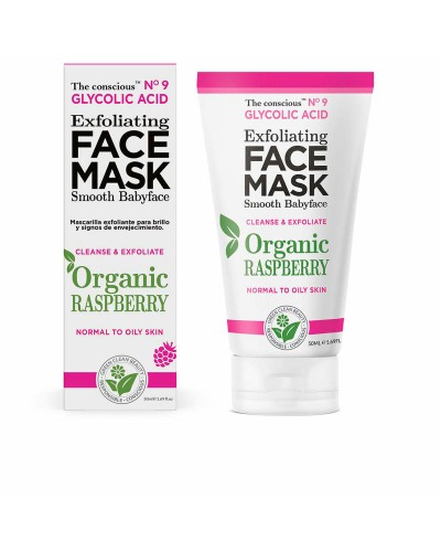 The Conscious Himbeer Glykolsäure Peeling Gesichtsmaske 50ml - Strahlende Haut
