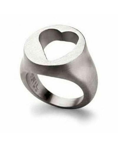 Breil Women's Ring TJ0632 Polished Steel Size 16 - Elegant Design
