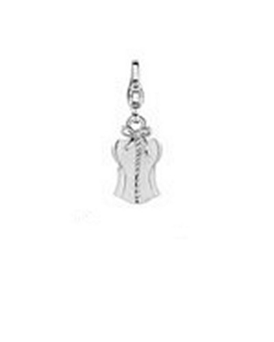 Ti Sento Charm Argent 925 Rhodié Blanc 2cm - Pendentif Élégant Femme
