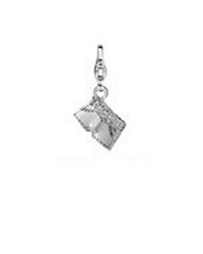 Ti Sento Charm 8174ZI Damen Silber Zirkonia 1cm - Elegantes Amulett
