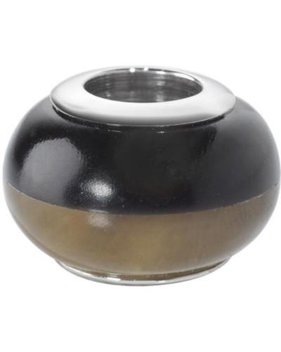 Morellato SCZ299: Abalorio Mujer Negro Gris para Pulseras y Collares
