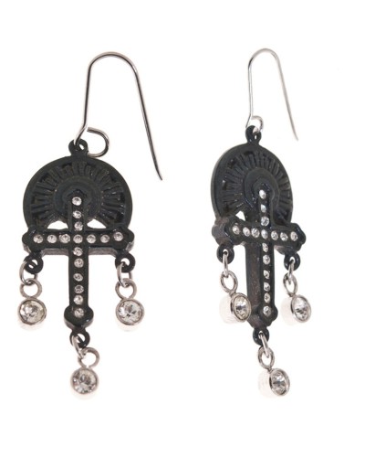 Victorio & Lucchino Boucles d'Oreilles Femme VJ0093PE Pendantes Longues 5.3cm
