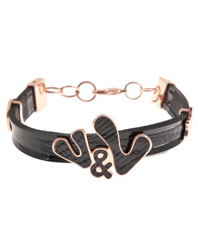 Armband Dames Victorio & Lucchino VJ0267BR Zwart Roze Staal