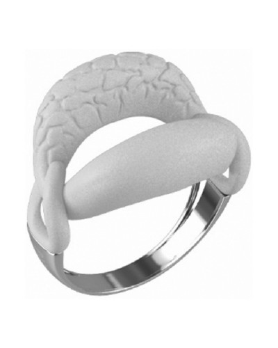 Women's Ring Panarea AA156B 925 Sterling Silver Burnished Size 16
