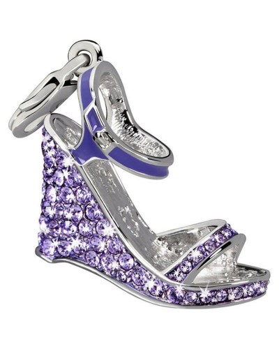 Abalorio Charm Mujer Glamour Morado 4cm - Colgante Elegante para Pulseras y Collares
