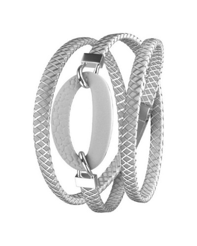 Armband Dames Panarea BM1B21 Zilverkleurig Wit 60 cm