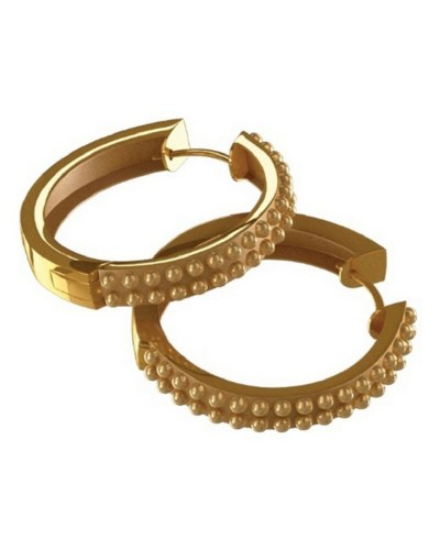 Pendientes Mujer Panarea OS6DO Plata 925 Rodiada - Aro 3 cm
