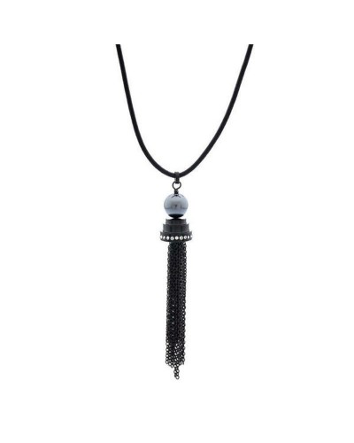 Misaki Collar Mujer Odyssey 40cm - Perlas Blancas & Cristales - Elegante
