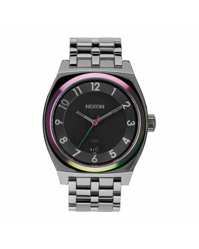 Nixon Time Teller Herrenuhr A325-1698 Edelstahl Schwarz Ø40mm
