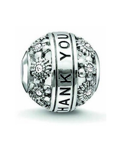 Thomas Sabo Perla Plata K0213-643-14 - Charm Mujer 1cm
