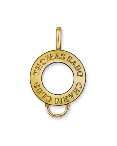 Thomas Sabo Bead Dorado Mujer - Abalorio Chapado en Oro de 18k, 1.5cm
