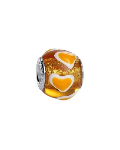 Virrey Perlina Mujer Naranja 1cm - Colgante para Pulsera
