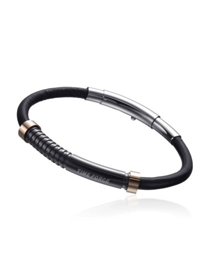 Time Force Men's Bracelet TS5096BR23 Stainless Steel Black Length 21cm
