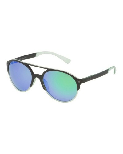 Police SPL163 Occhiali da Sole Unisex - Montatura Nera Lenti Grigie
