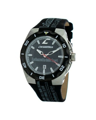 Chronotech Herrenuhr CT7935M-12 Chronograph Schwarzes Zifferblatt Ø43mm
